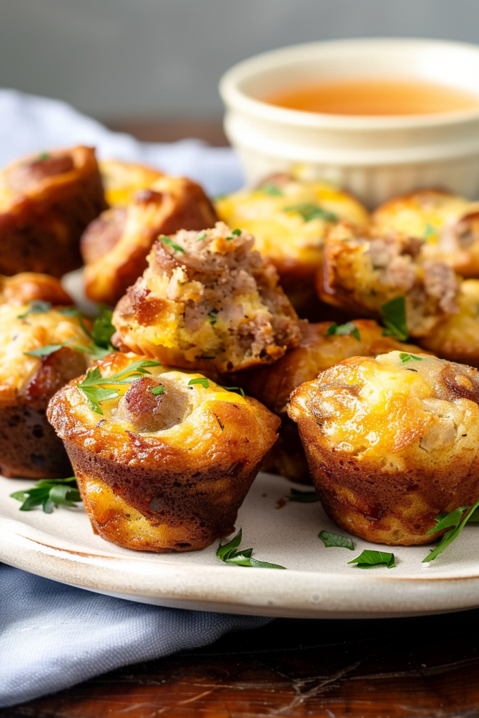 Storage Mini Sausage Pancake Muffins