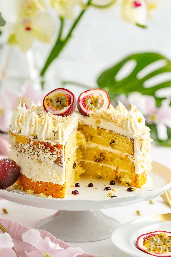 Storage Passion Fruit Sponge Cake