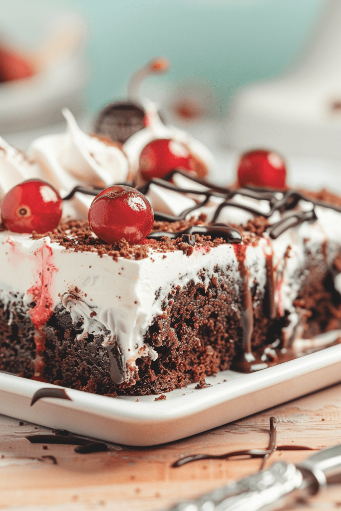 Storage Perfect Black Forest Poke Cake