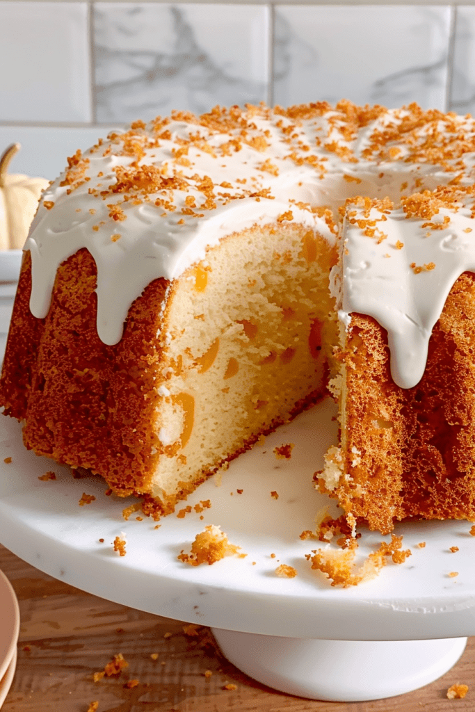 Storage Pumpkin Angel Food Cake