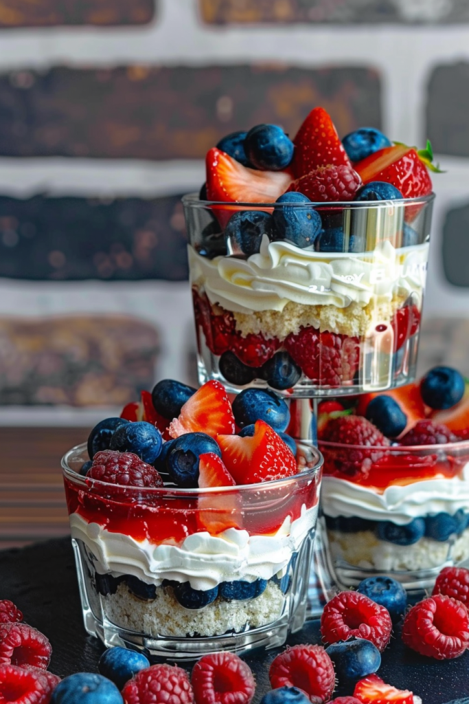 Storage Red White and Blue Mini Trifles