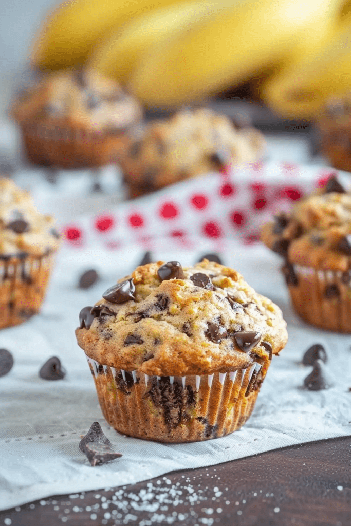 Storage Skinny Banana Chocolate Chip Muffins