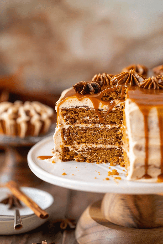 Storage Spice Cake with Caramel Frosting