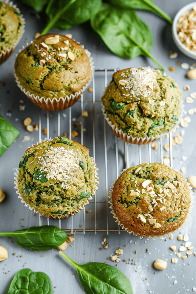 Storage Spinach Banana Muffins