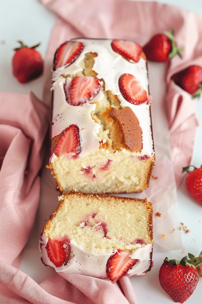 Storage Strawberry Pound Cake