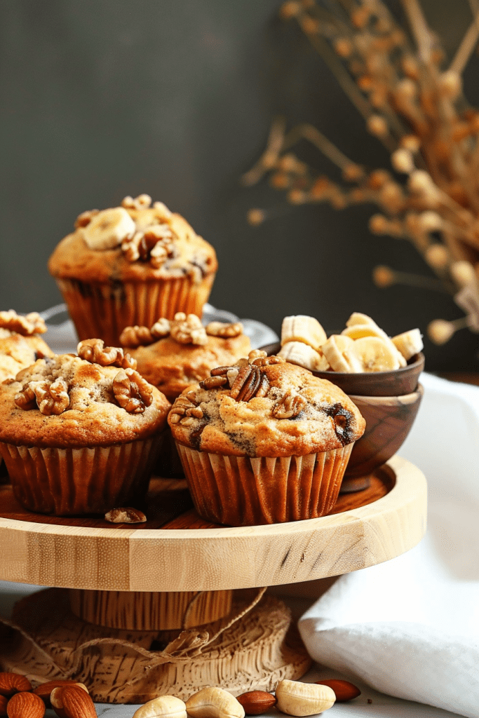 Storage Vegan Banana Nut Muffins