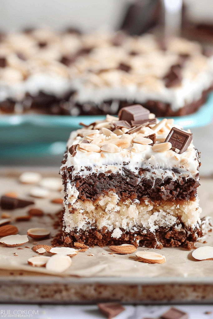 Storing Almond Joy Poke Cake