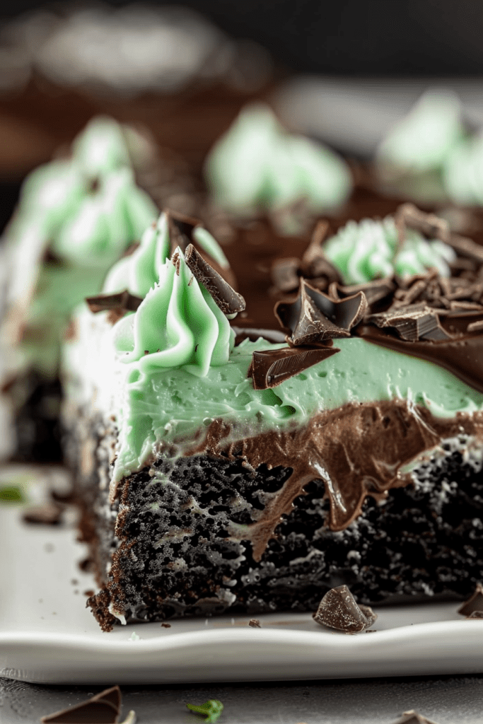 Storing Your Chocolate Mint Poke Cake