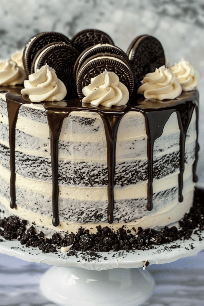 Storing Oreo Cookies and Cream Cake