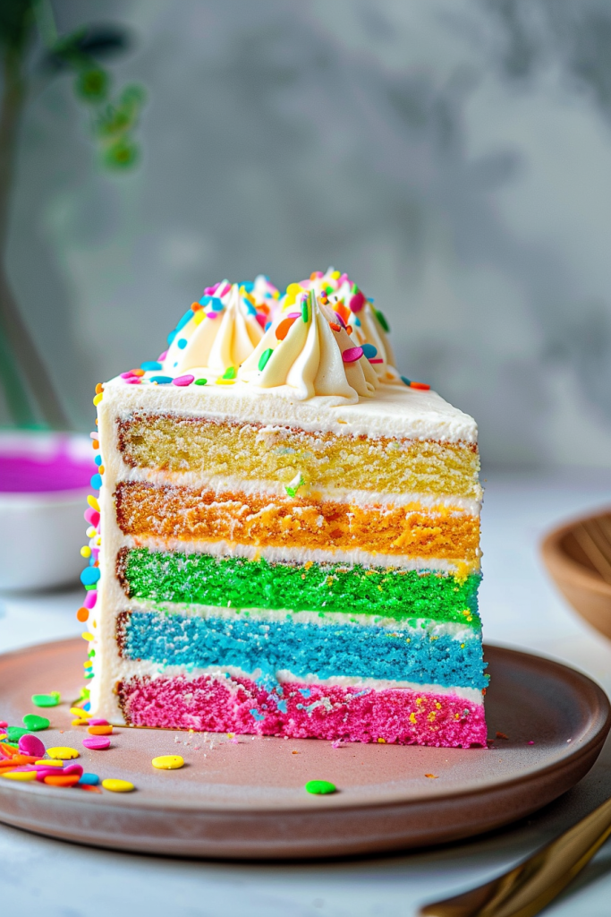 Storing Rainbow Layer Cake