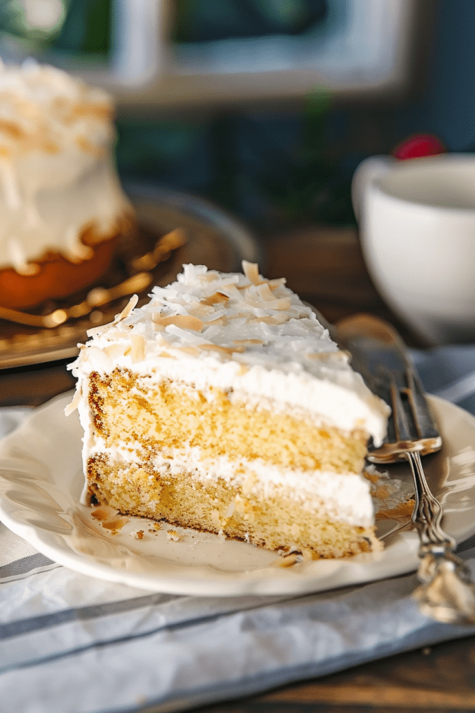 Storing Sour Cream Coconut Cake