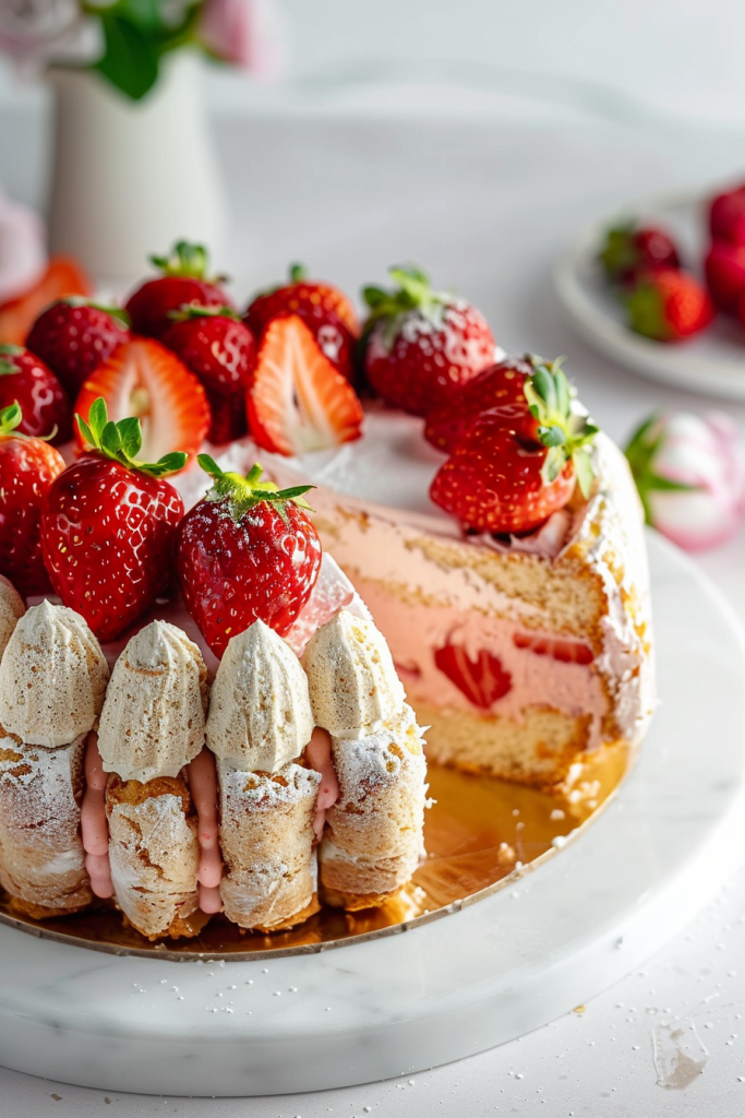 Storing Strawberry Charlotte Cake