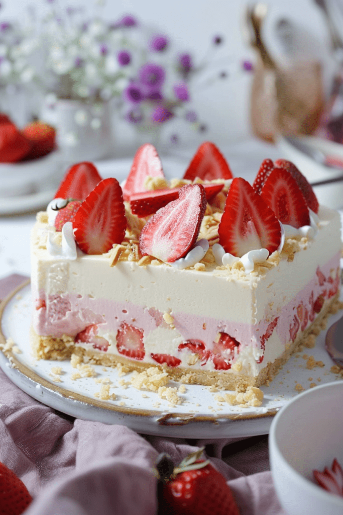 Storing Strawberry White Chocolate Cheesecake