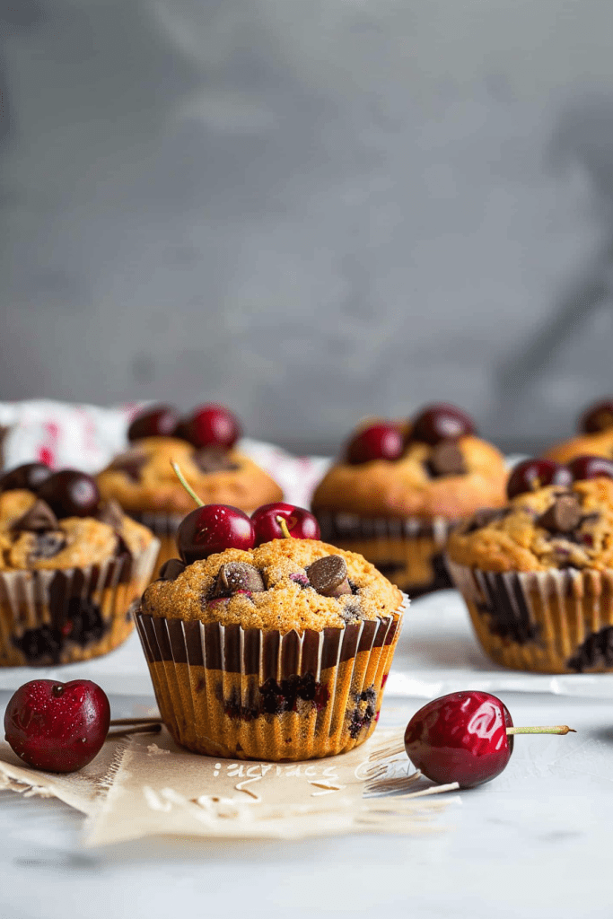 Storing Vegan Cherry Dark Chocolate Chip Muffins