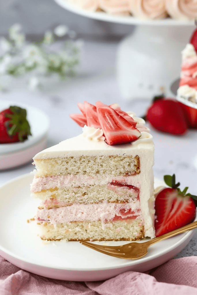 Strawberry Mascarpone Cake