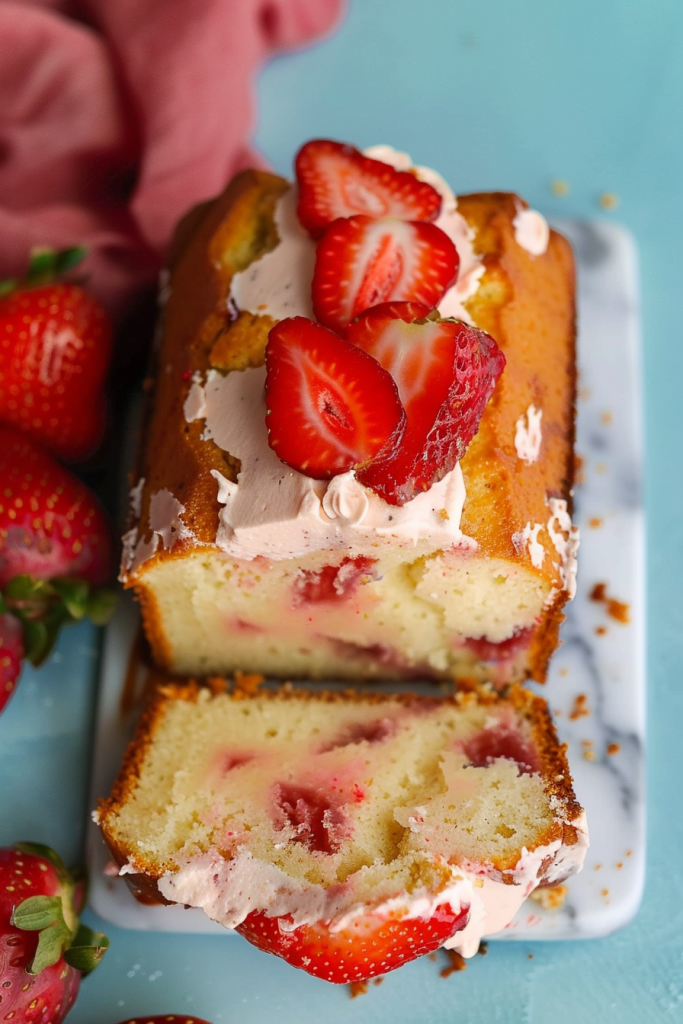 Strawberry Pound Cake