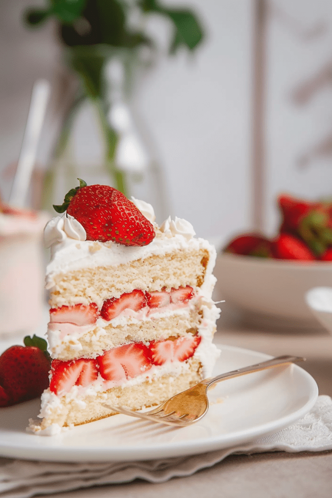 Strawberry Shortcake Layer Cake