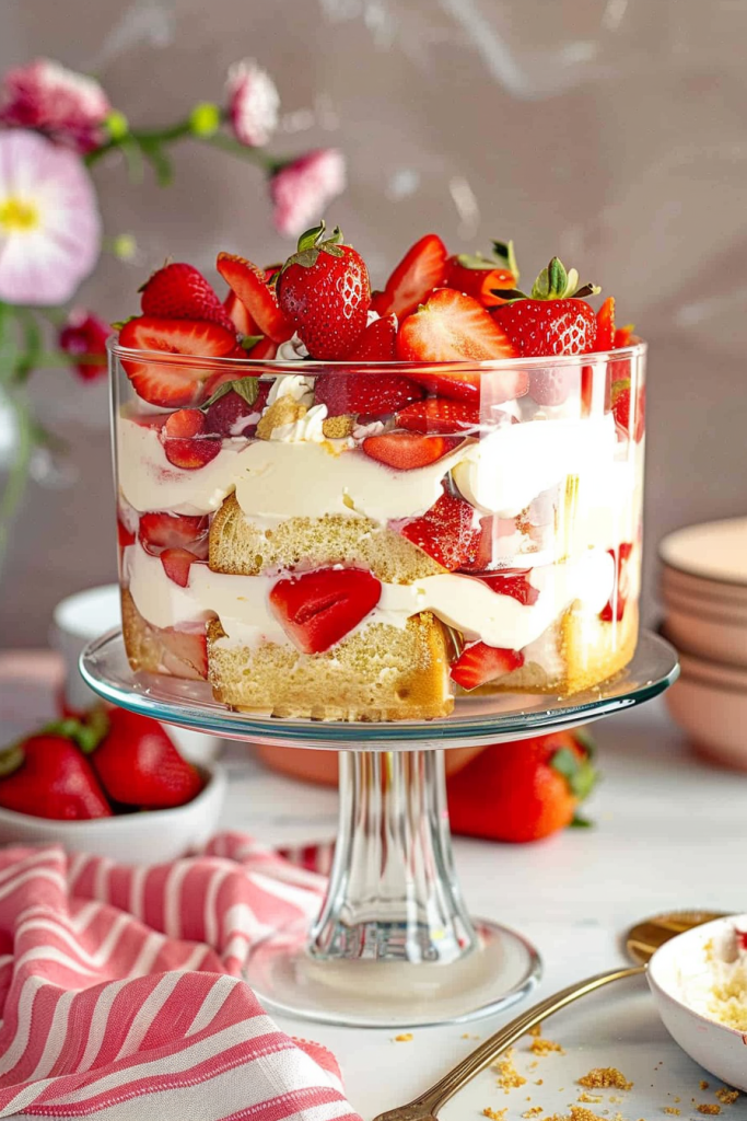 Strawberry Trifle with Pound Cake Recipe