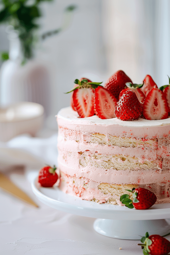 Strawberry Vanilla Cake Recipe