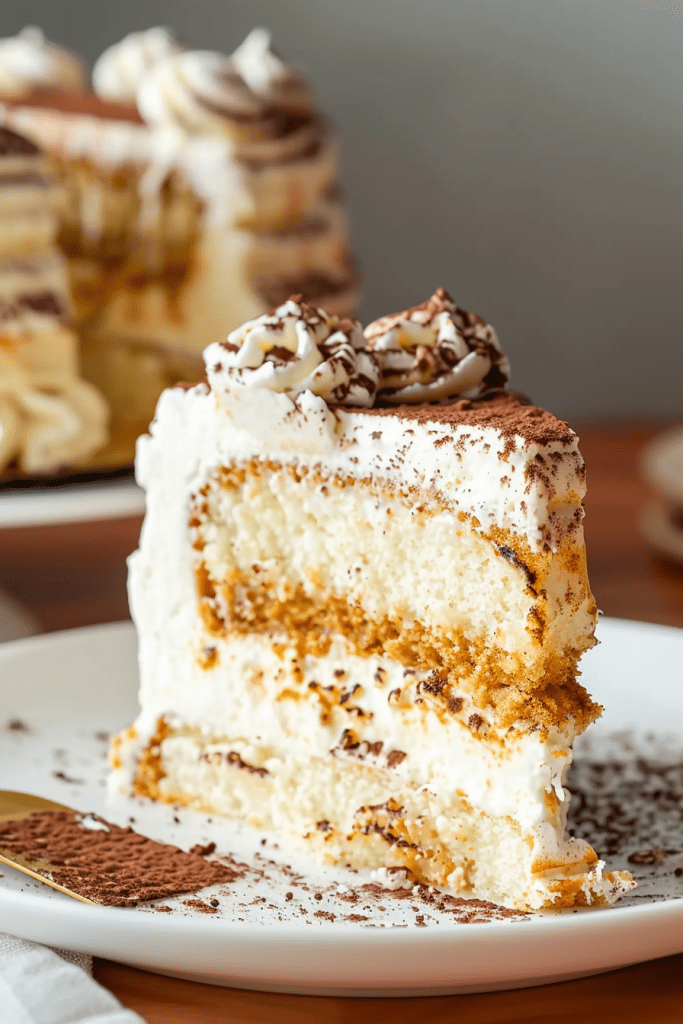 Tiramisu Angel Food Cake