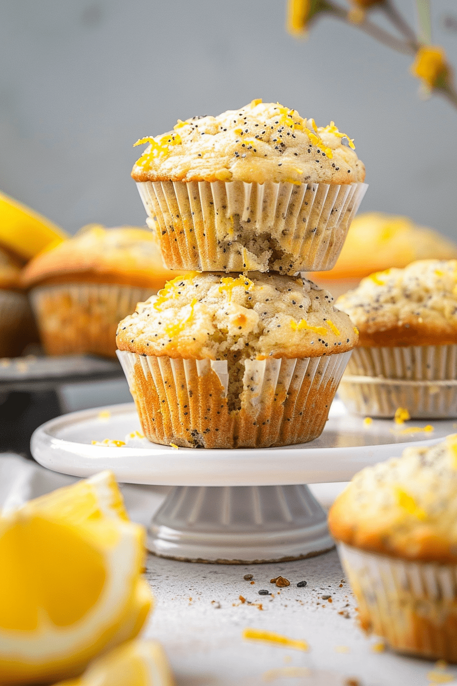 Vegan Meyer Lemon Poppy Seed Muffins Recipe