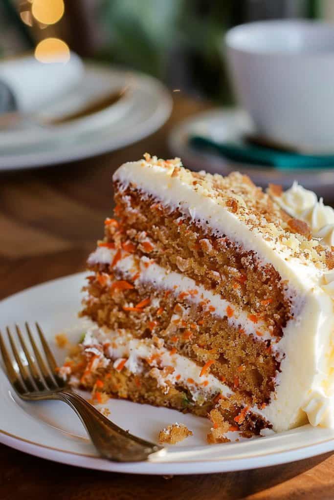 Assembling the Carrot Cake