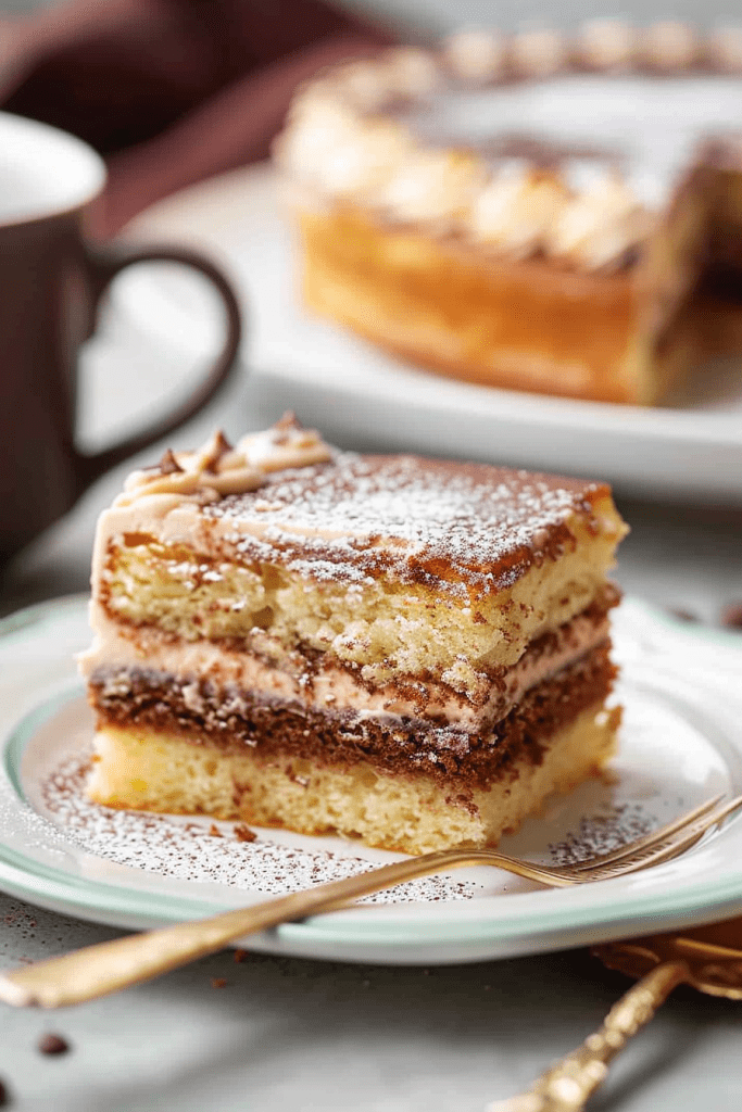 Assembling the Coffee Cake