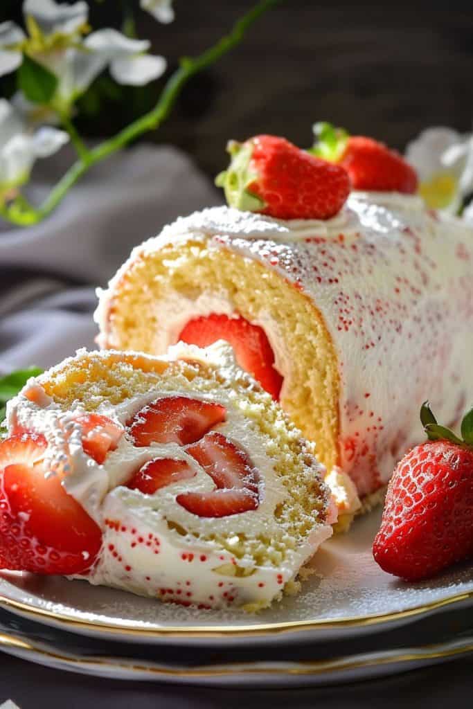 Assembling-the-Strawberry-Roll