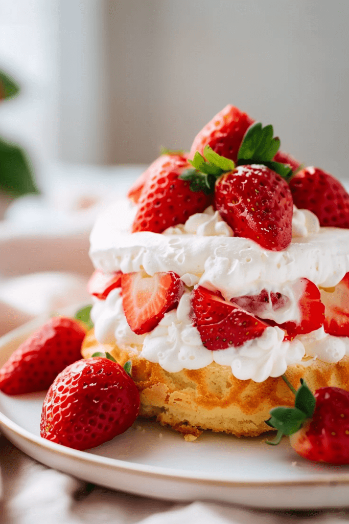 Assembling the Strawberry Shortcake