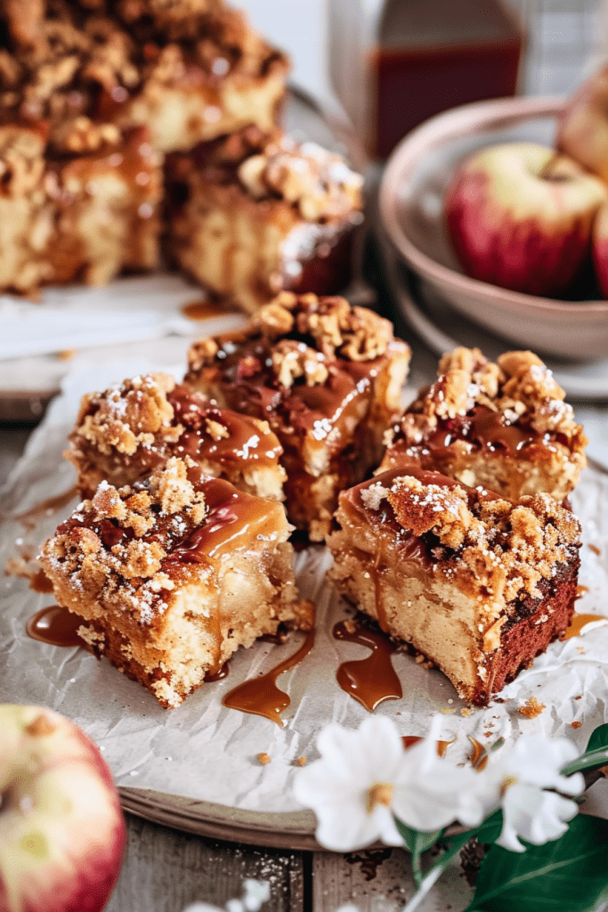 Baking Caramel Apple Coffee Cake