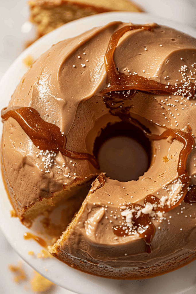 Baking Caramel Frosted Pound Cake