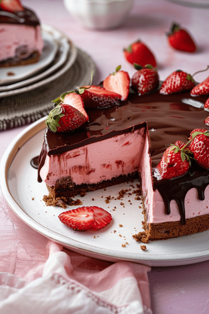 Baking Chocolate Covered Strawberry Cheesecake