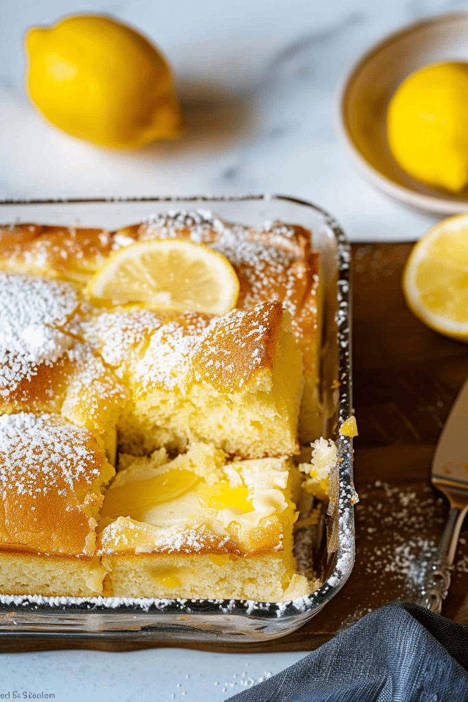 Baking Lemon Earthquake Cake