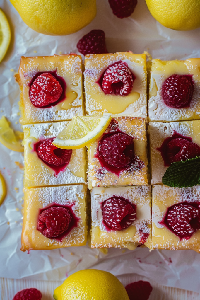 Baking Lemon Raspberry Bars