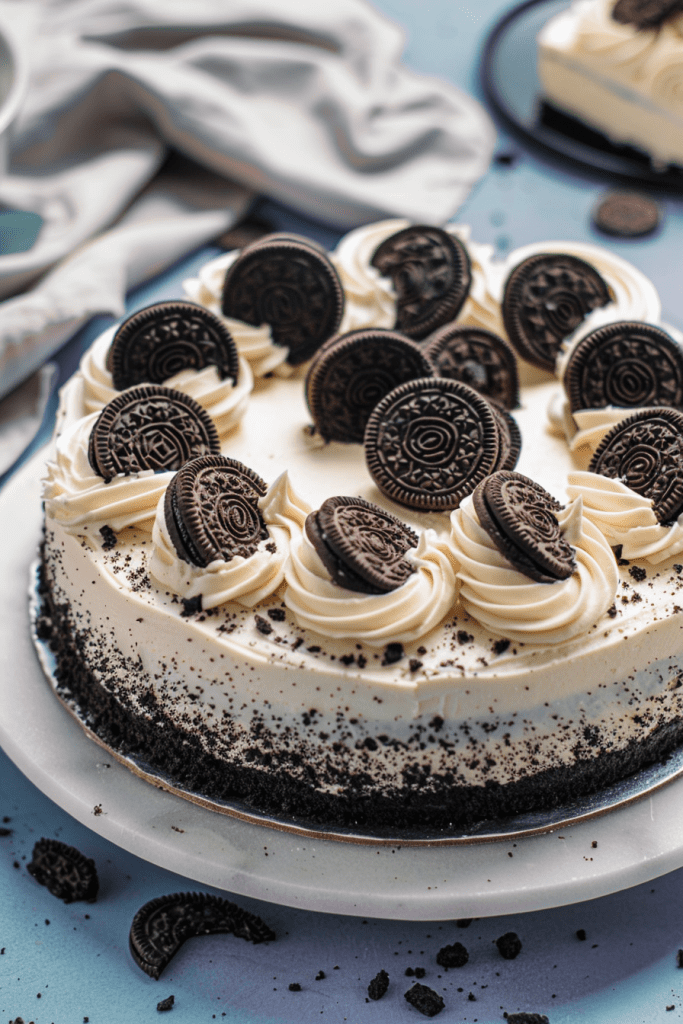 Baking Oreo Cheesecake Cake