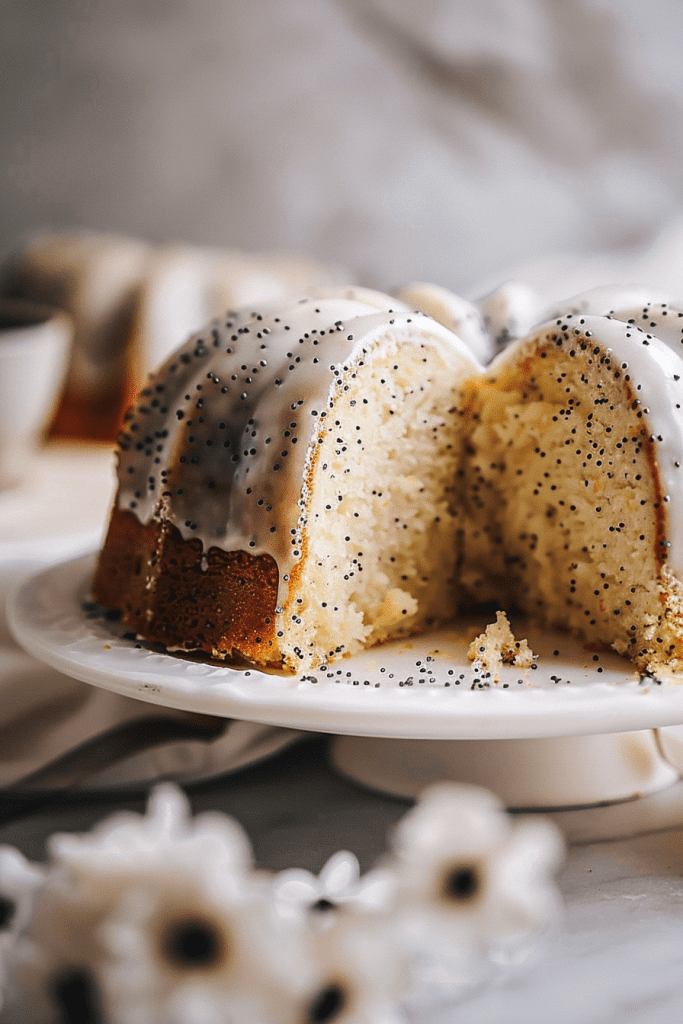 Baking Vanilla Poppyseed Cake