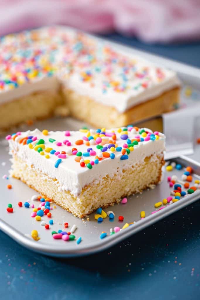 Baking Vanilla Sheet Cake