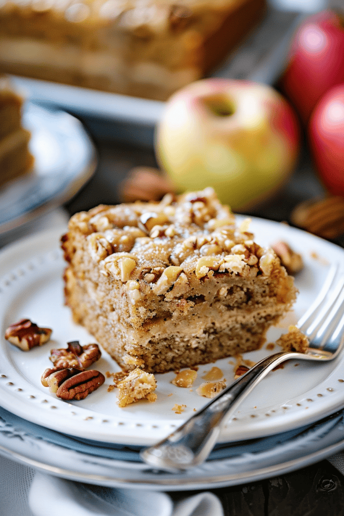 Baking the Apple Walnut Cake