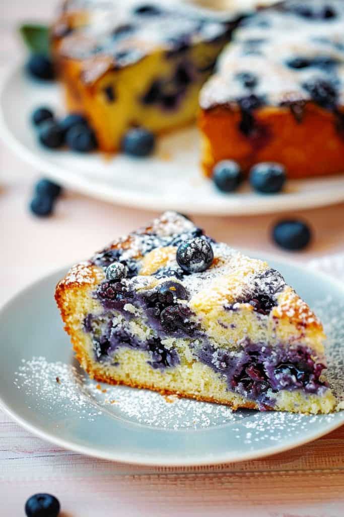 Baking the Blueberry Greek Yogurt Cake