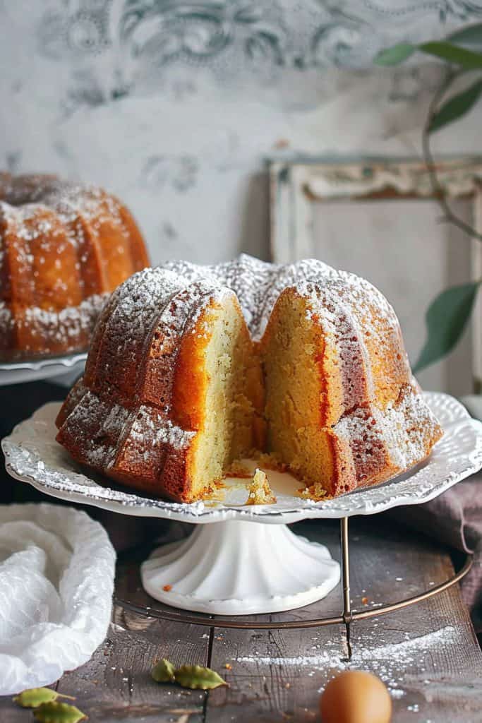 Baking the Cardamom Bundt Cake