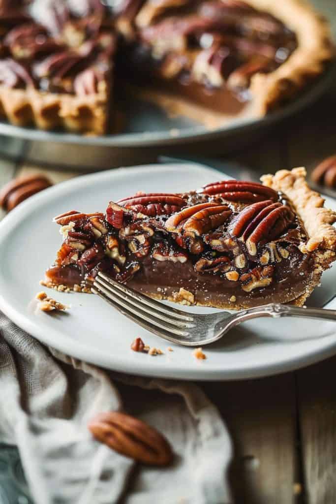 Baking the Chocolate Pecan Pie Cake