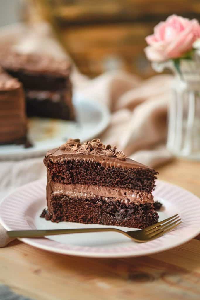 Baking the Decadent Chocolate Cake