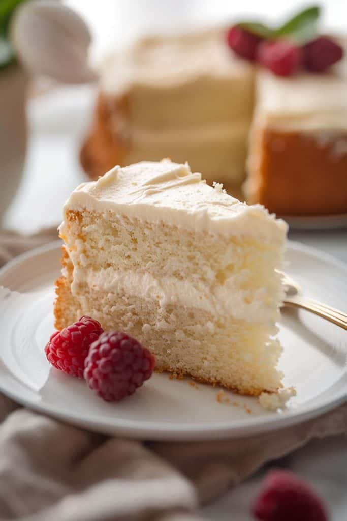 Baking the Homemade White Cake