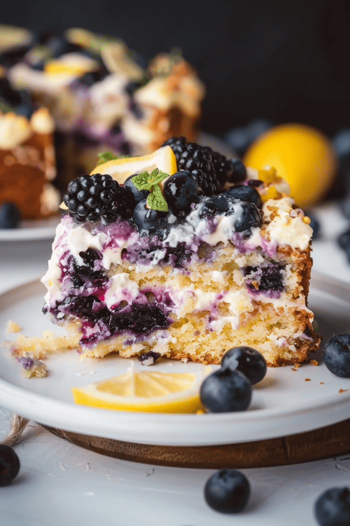 Baking the Lemon Blueberry Cream Cheese Coffee Cake