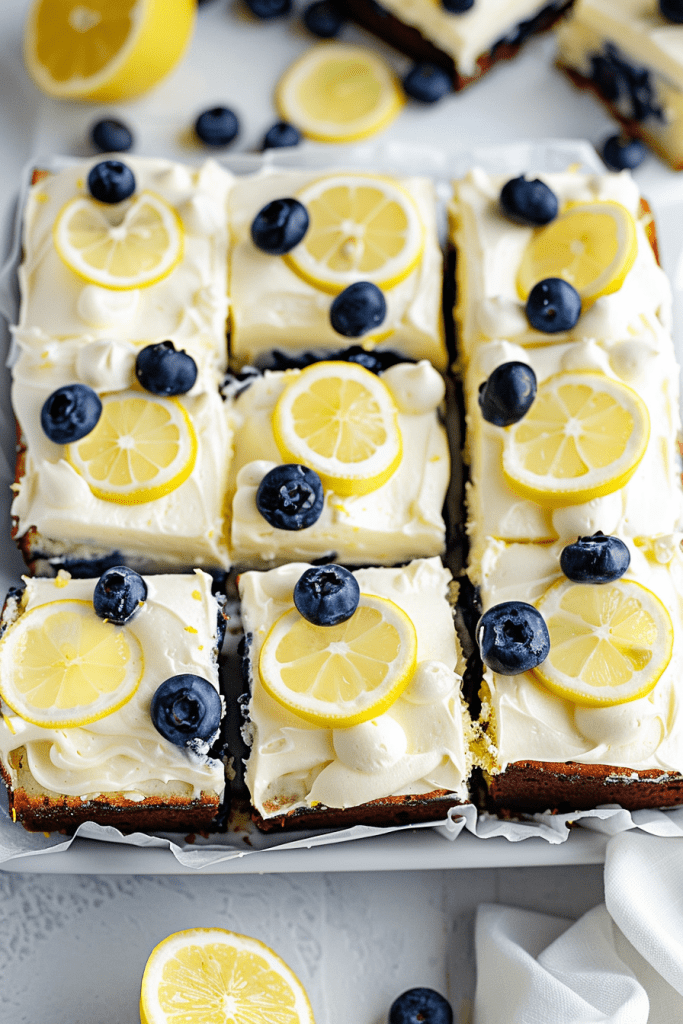 Baking the Lemon Blueberry Zucchini Cake