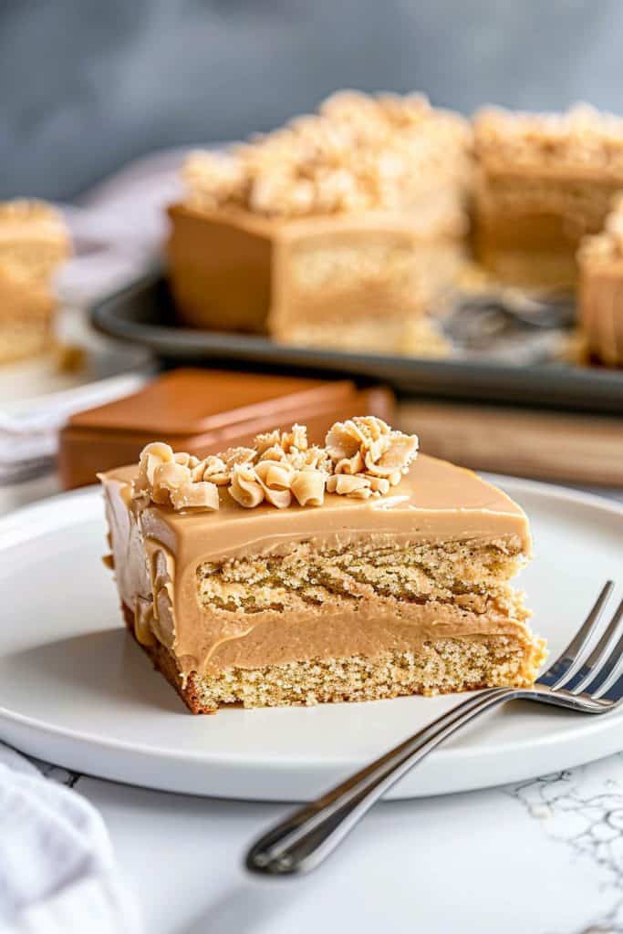 Baking the Peanut Butter Sheet Cake