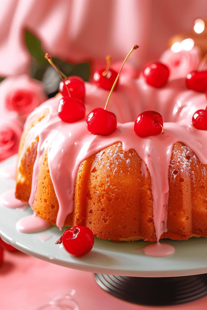 Baking the Shirley Temple Cake