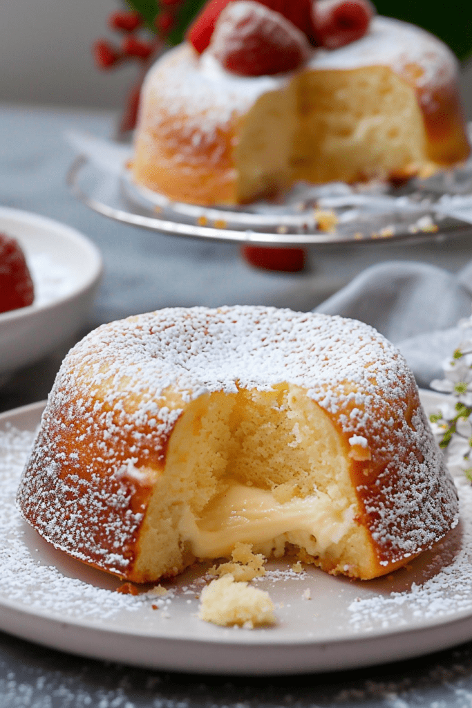 Baking the Vanilla Lava Cakes