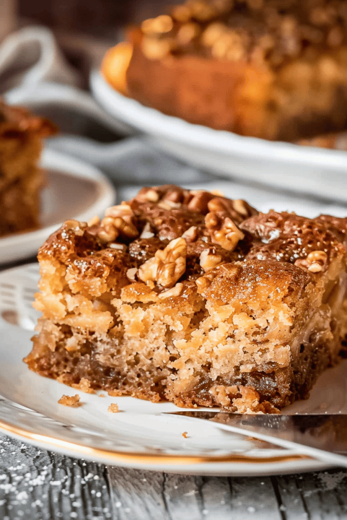 Baking the Walnut Breakfast Cake