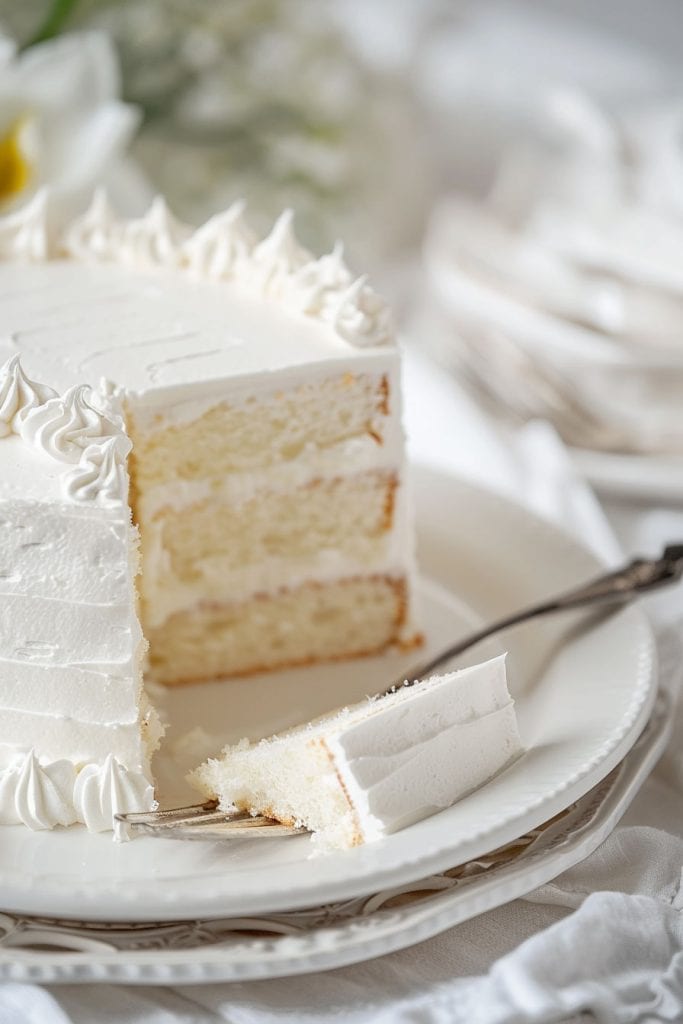 Baking the White Chocolate Velvet Cake